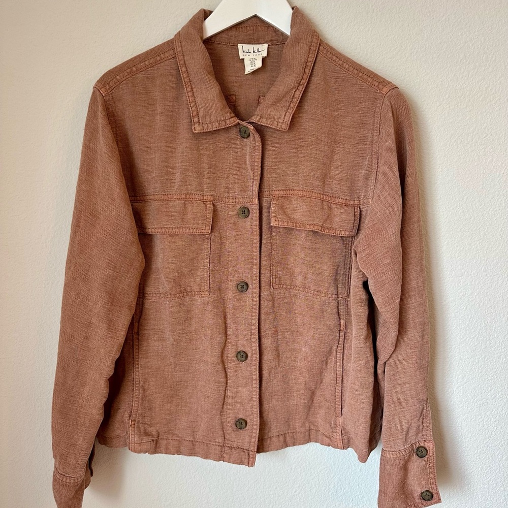 ☀️ NICOLE MILLER Linen Blend Jacket